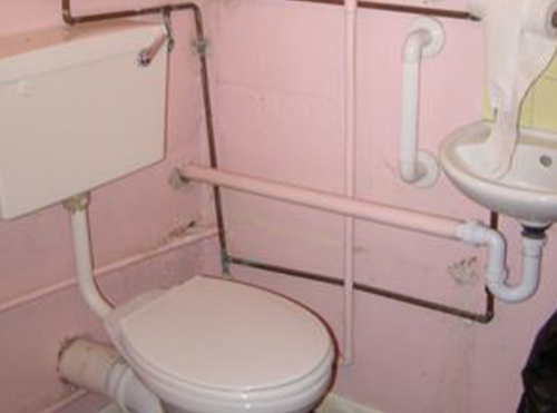 old disabled toilet