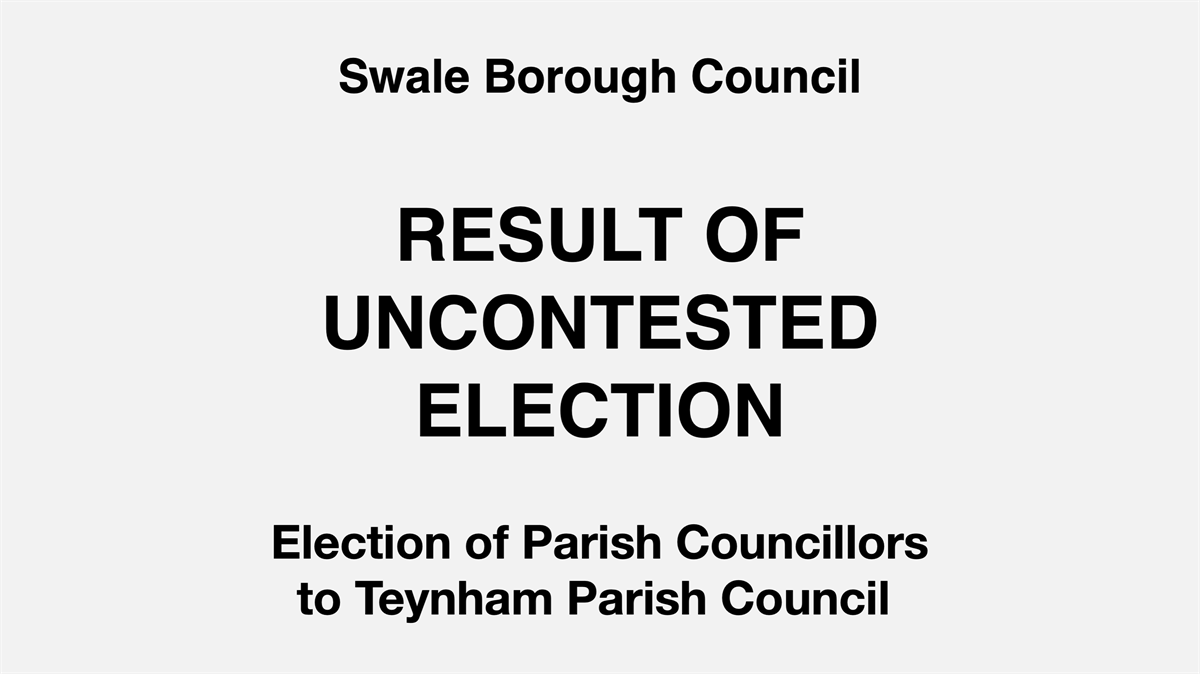 Results from uncontested election