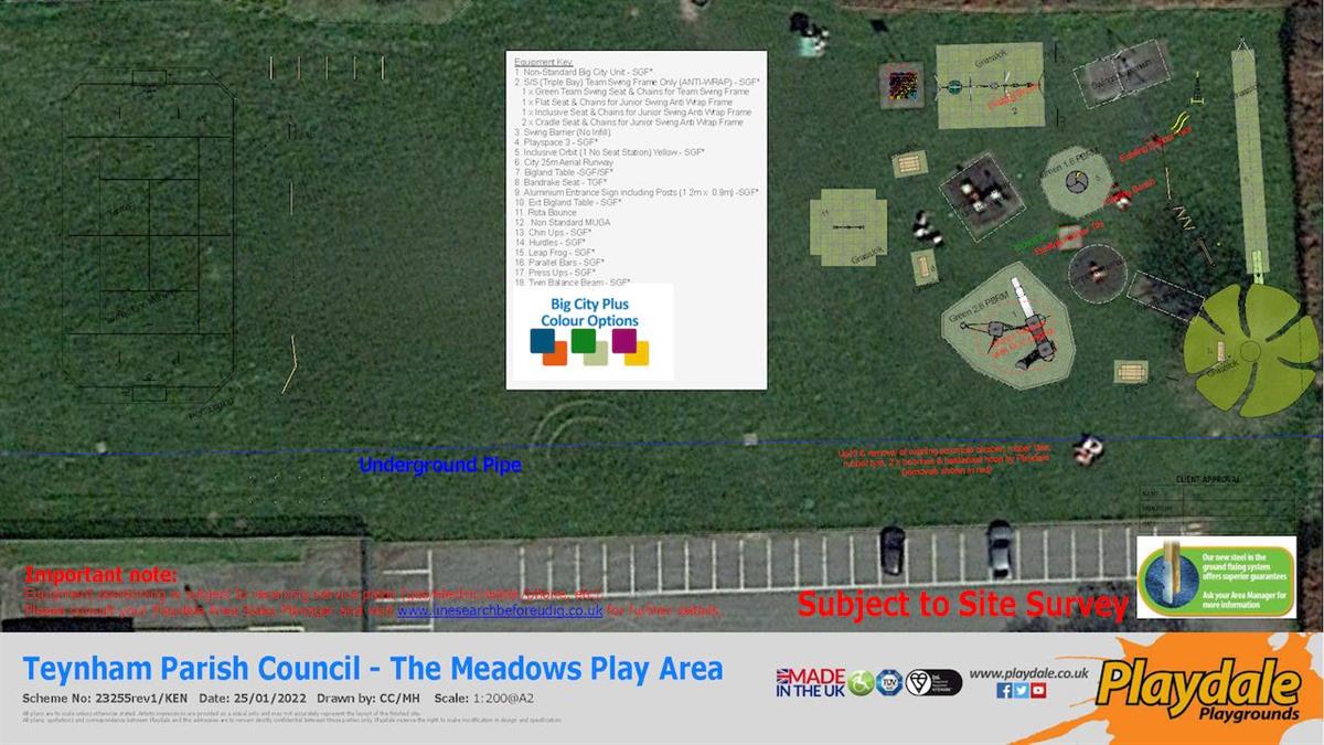 Play area site plans